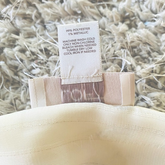 LOFT Long sleeve Cream striped button down M - Picture 4 of 4